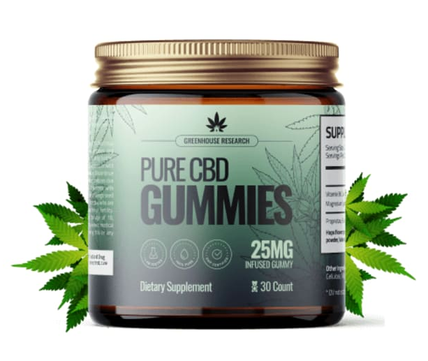 GreenHouse Research Pure CBD Gummies bottle