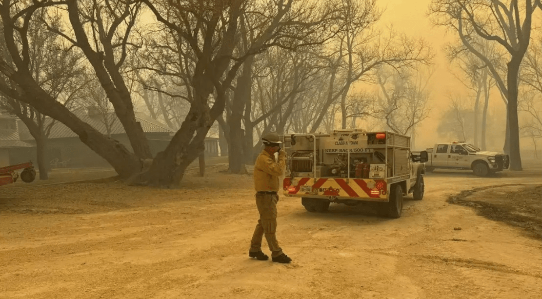 United States In Texas Uncontrolled fires